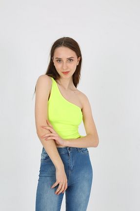 بلوز زرد زنانه ساده EDSA - کد 781210494