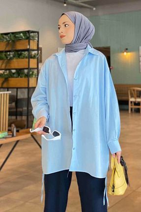 پیراهن حجاب بژ زنانه اورسایز lamelif - کد 814764376