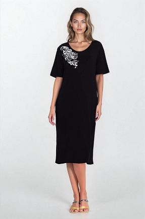 لباس سایز بزرگ رنگی زنانه ویسکون VAGGON - کد 948507391
