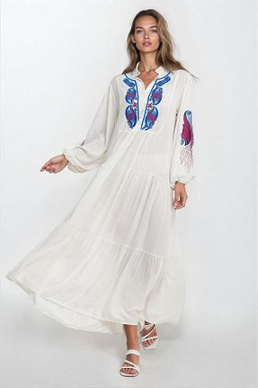 لباس سایز بزرگ رنگی زنانه ویسکون VAGGON - کد 948534213