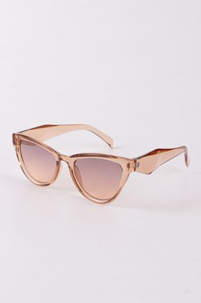عینک آفتابی قهوه ای زنانه UV400 Eyesofia - کد 939040225