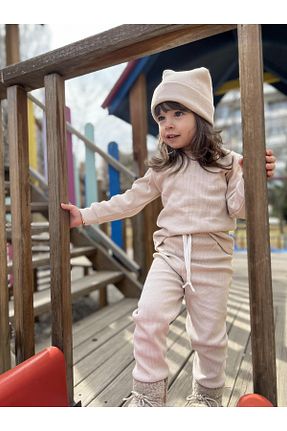 ست نوزادی بژ بچه گانه پنبه ای MiaBaby - کد 360075315