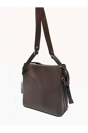 کیف دوشی قهوه ای زنانه چرم مصنوعی Karaca - کد 925703181