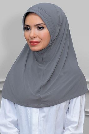 روسری طوسی ساده HÜRREM BONE - کد 208525391