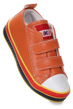 کفش اسنیکر نارنجی بچه گانه چسبی Kiko Kids - کد 936086805
