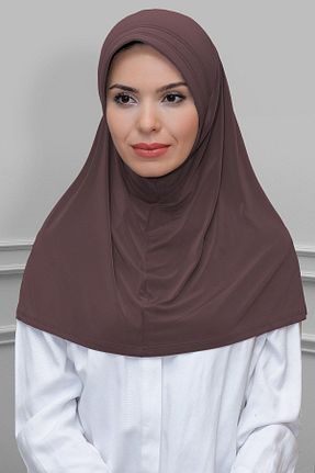 روسری قهوه ای ساده HÜRREM BONE - کد 208525360