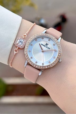 ساعت مچی صورتی زنانه 31-35 میلی متر Daniel Klein - کد 668191061