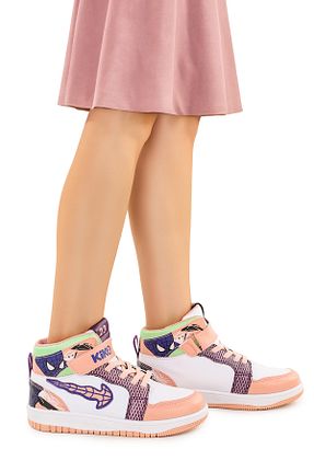 کفش اسنیکر صورتی بچه گانه چسبی Kiko Kids - کد 838813196