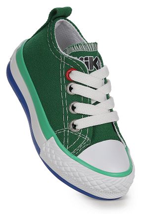 کفش اسنیکر سبز بچه گانه بند دار Kiko Kids - کد 836492967