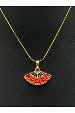 گردنبند جواهر زرد زنانه استیل ضد زنگ Daynav - کد 934792995