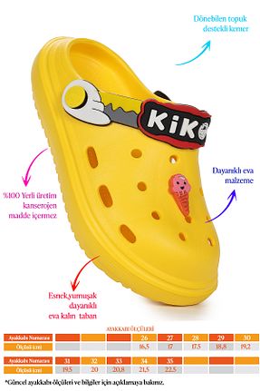 دمپائی زرد بچه گانه EVA Kiko Kids - کد 820120120