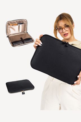 کیف لپ تاپ و مدارک مشکی زنانه چرم مصنوعی mussen - کد 903289112