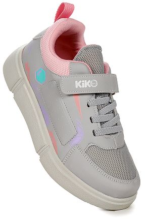 کفش اسنیکر طوسی بچه گانه چسبی Kiko Kids - کد 714540718