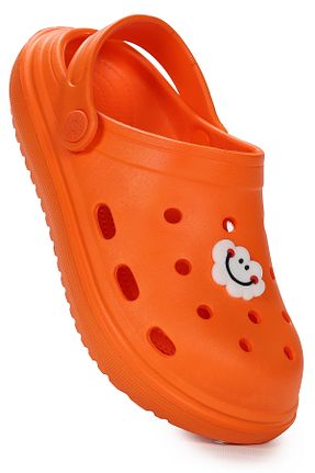دمپائی نارنجی بچه گانه چرم مصنوعی Kiko Kids - کد 771788052