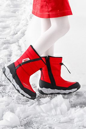 بوت برفی قرمز بچه گانه پارچه ای Kiko Kids - کد 466343277