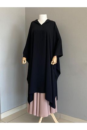 پانچو حجاب مشکی زنانه بافتنی bassell - کد 926700821