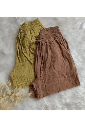 شلوارک و برمودا قهوه ای زنانه رگولار BV - کد 941828307