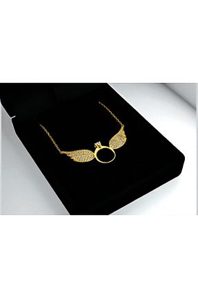 گردنبند نقره زرد زنانه 925 عیار SOFT - کد 949093009