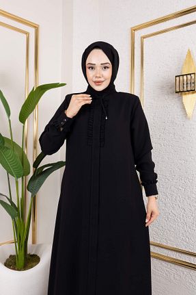 کلاه و ابایا مشکی زنانه پلی استر Butik - کد 881467972