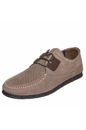 کفش کژوال طوسی مردانه چرم خالص İriadam - کد 45943956