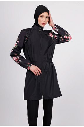 مایو حجاب مشکی زنانه گلدار GAVLİA - کد 935222978