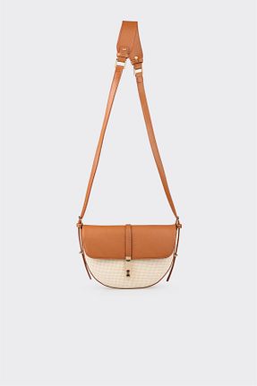 کیف دوشی قهوه ای زنانه پارچه ای Elle - کد 927748434
