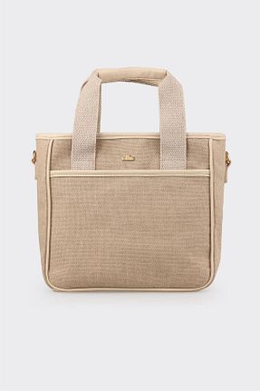 کیف دستی بژ زنانه پارچه ای Elle - کد 934446143