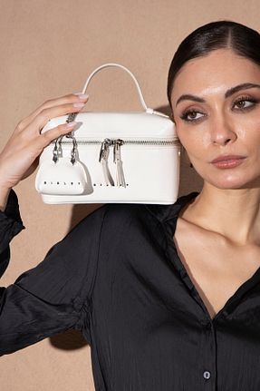 کیف دستی سفید زنانه سایز متوسط Sisley - کد 929306503