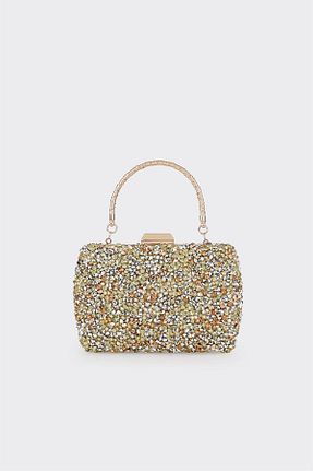 کیف دستی طلائی زنانه چرم مصنوعی Elle - کد 924708531