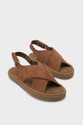 صندل قهوه ای زنانه پاشنه تخت Capone Outfitters - کد 805966875