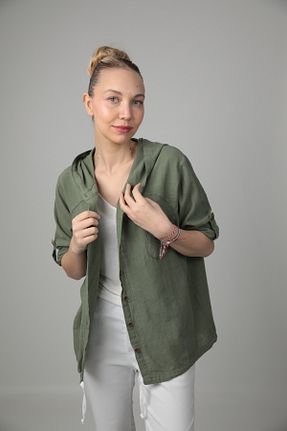 پیراهن سبز زنانه اورسایز Cottoncool - کد 923182460