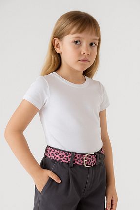 کمربند صورتی بچه گانه پنبه پلی استر babbelt - کد 670955802