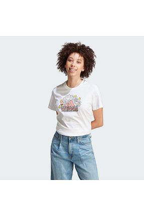 تیشرت سفید زنانه رگولار adidas - کد 812170693
