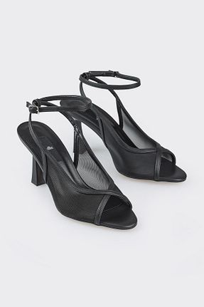 صندل مشکی زنانه پاشنه تخت Elle - کد 816119502