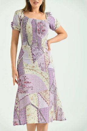 لباس بنفش زنانه بافتنی Park Karon - کد 947388951