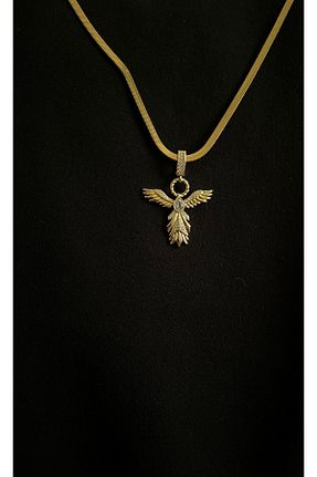 گردنبند استیل ( فولاد ) زرد استیل (فولاد) ASD TAKI - کد 947536217