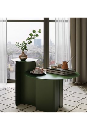 میز جلو مبلی سبز فلزی VoomeDesign - کد 947552852