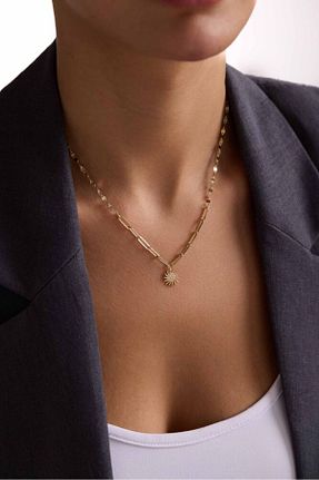 گردنبند طلا رنگی زنانه 14 عیار Sembol Gold - کد 947587771