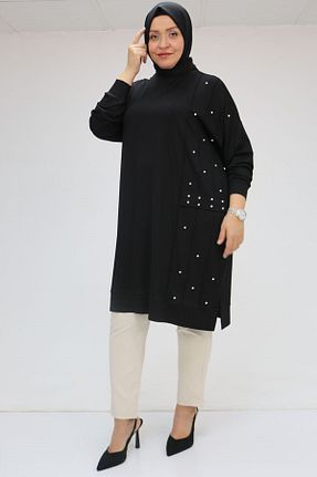 تونیک سایز بزرگ رنگی زنانه بافتنی Eslina - کد 947671566