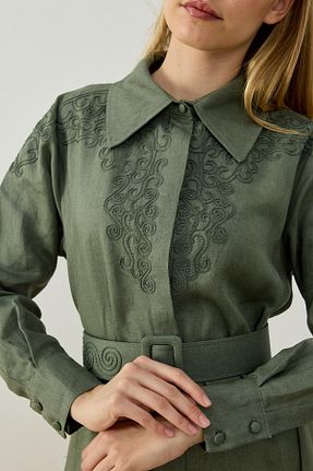 لباس خاکی زنانه بافتنی Hilay - کد 947959705