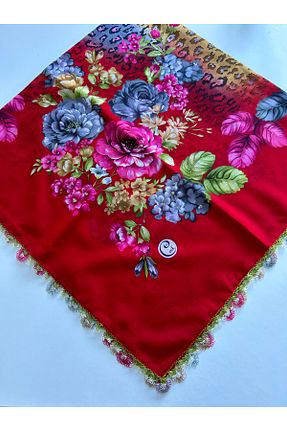 روسری رنگی پنبه ای REYYAN - کد 947694163
