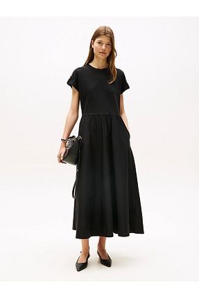 لباس مشکی زنانه بافتنی Tommy Hilfiger - کد 947715957