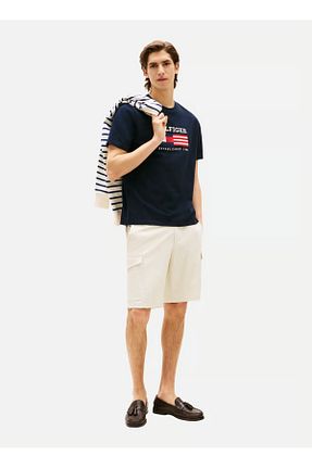تیشرت سرمه ای مردانه یقه دوچرخه Tommy Hilfiger - کد 947715607