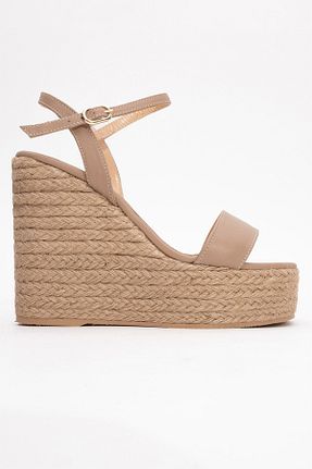 صندل قهوه ای زنانه پاشنه پر Lizy Shoes - کد 948014729
