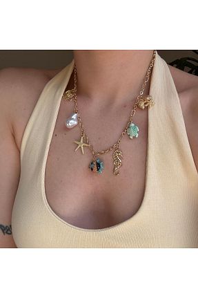 گردنبند جواهر رنگی زنانه سرامیک Alice İsstanbul - کد 947744684