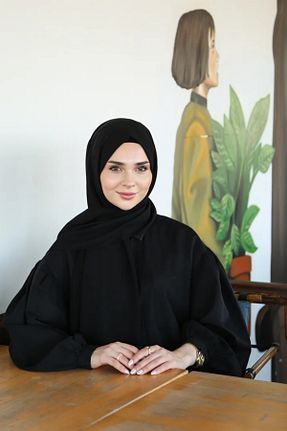 شال مشکی زنانه ویسکون Armine - کد 947771420