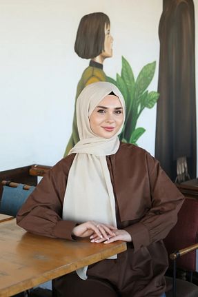 شال بژ زنانه ویسکون Armine - کد 947771502