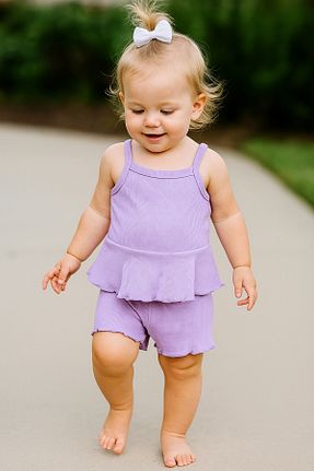 ست نوزادی بنفش بچه گانه پنبه ای For My Baby - کد 948351691
