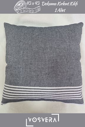 کوسن و روکش کوسن طوسی کتان vosvera - کد 947993860