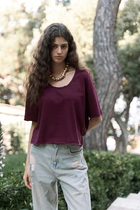 تیشرت رنگی زنانه اورسایز BOHEMAİ - کد 947997311